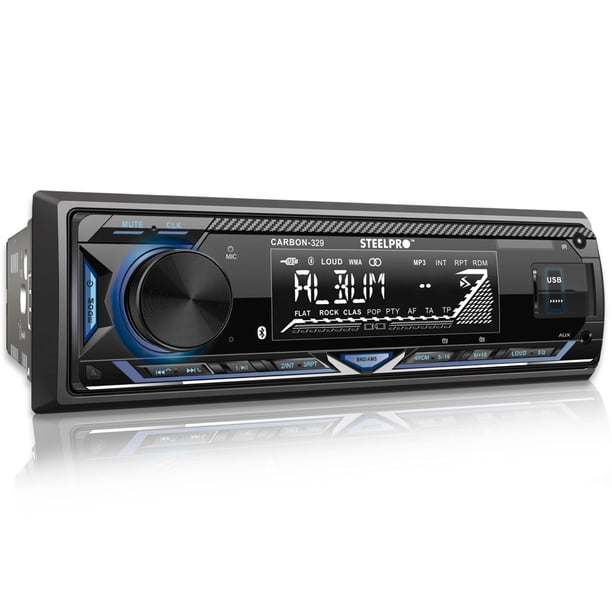 Autoestereo Bluetooth Steelpro Carbon 329 Usb Aux Control