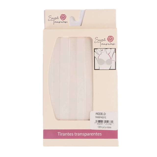 Tirantes Secret Treasures para Brasier, Transparente 2 Pares UNICA