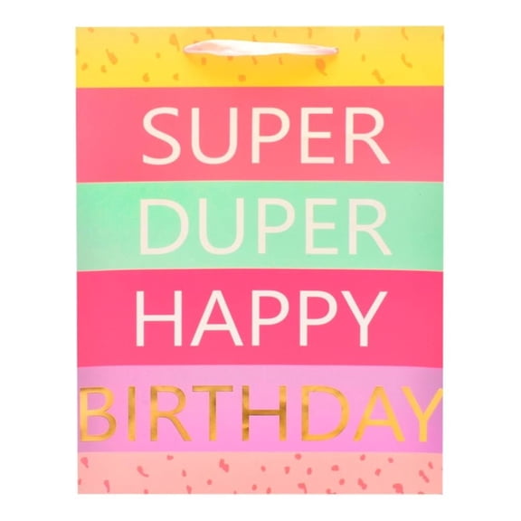 Bolsa para Regalo Prichos Super Duper Happy Birthday Multicolor
