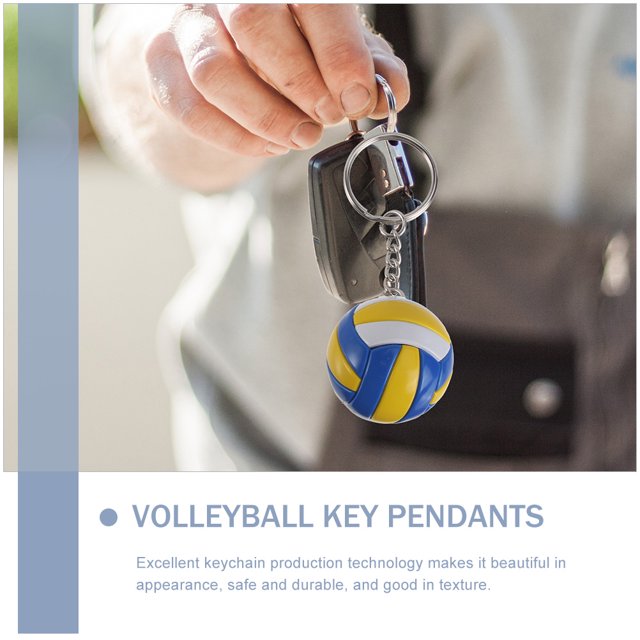 ELAYARD 3Ud Llavero De Voleibol Simulado En Colores Variados Para Y Regalo