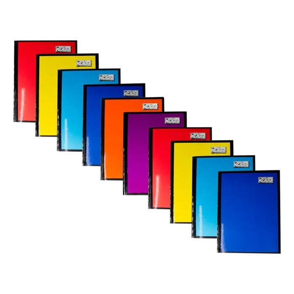 Cuaderno Cosido Profesional Roca 100 Hojas Cuadro Chico Paquete 10 Piezas