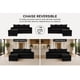 thumbnail image 2 of Sala Esquinera Modular El Bazar Store Vancouver Negro 175x130 cm Sofa Lado derecho ó izquierdo Económica, Tela Lino, 2 of 5