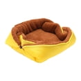 thumbnail image 3 of Cama para mascotas, camas para perros, camas para gatos, cueva, caseta, nido suave, portátil y cálido para gatos Amarillo, 3 of 9