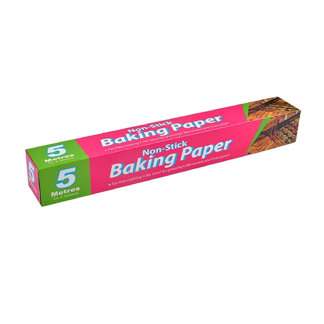 Non-Stick Parchment Baking Paper Sheets for Oven Baking and BBQ, 200g Roll, Heat Resistant and Waterproof