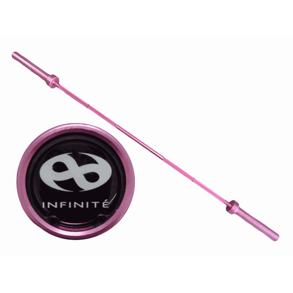 Barra olímpica de aluminio color rosa Infinité IF-BO180/PINK