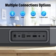 thumbnail image 4 of Sound Bar para TV, Barra de Sonido de 100W Altavoces para TV con 4 Controladores, Cine en Casa de 2.2 ch con Subwoofer 3D Envolvente Boost, Barra de Sonido para TV/PC/juegos/proyectores, Bluetooth,, 4 of 6