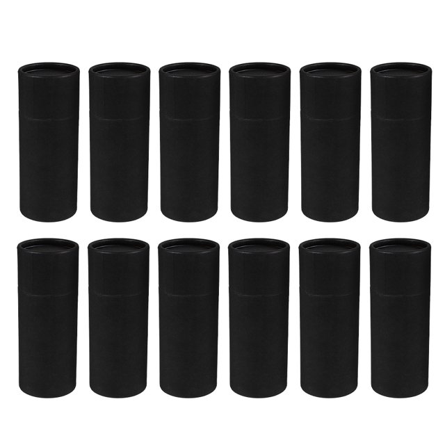 TAILTOSS 12Ud Cajas De Cartón Kraft Negras Para Botella De Aceite Con Y Tapa