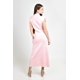thumbnail image 3 of Vestido midi con detalle drapeado Roman Fashion /Juvenil, 03251 (Rosa) rosa EG, 3 of 4