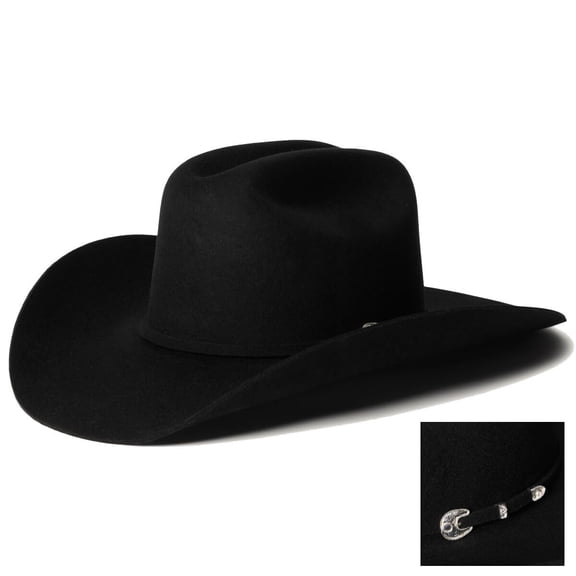 Sombrero Vaquero Stetson SBCRAL-7540 Buffalo 4X Fieltro Negro Talla 7 1/8