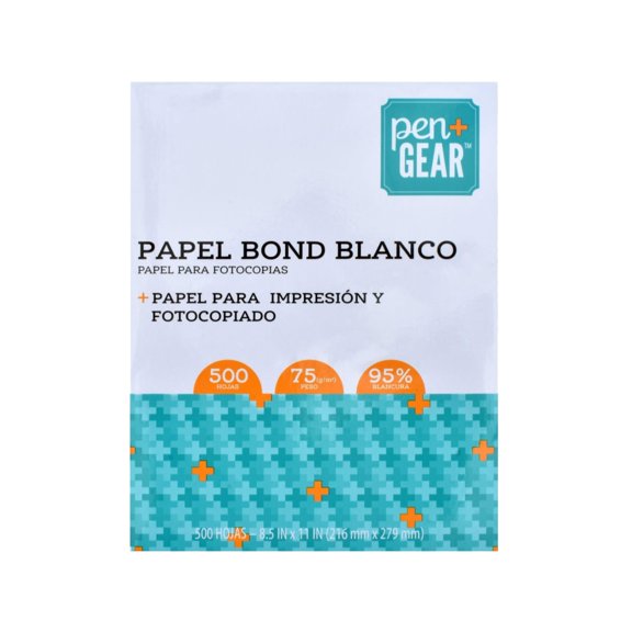 Hojas Blancas Pen+Gear Carta 500 Hojas