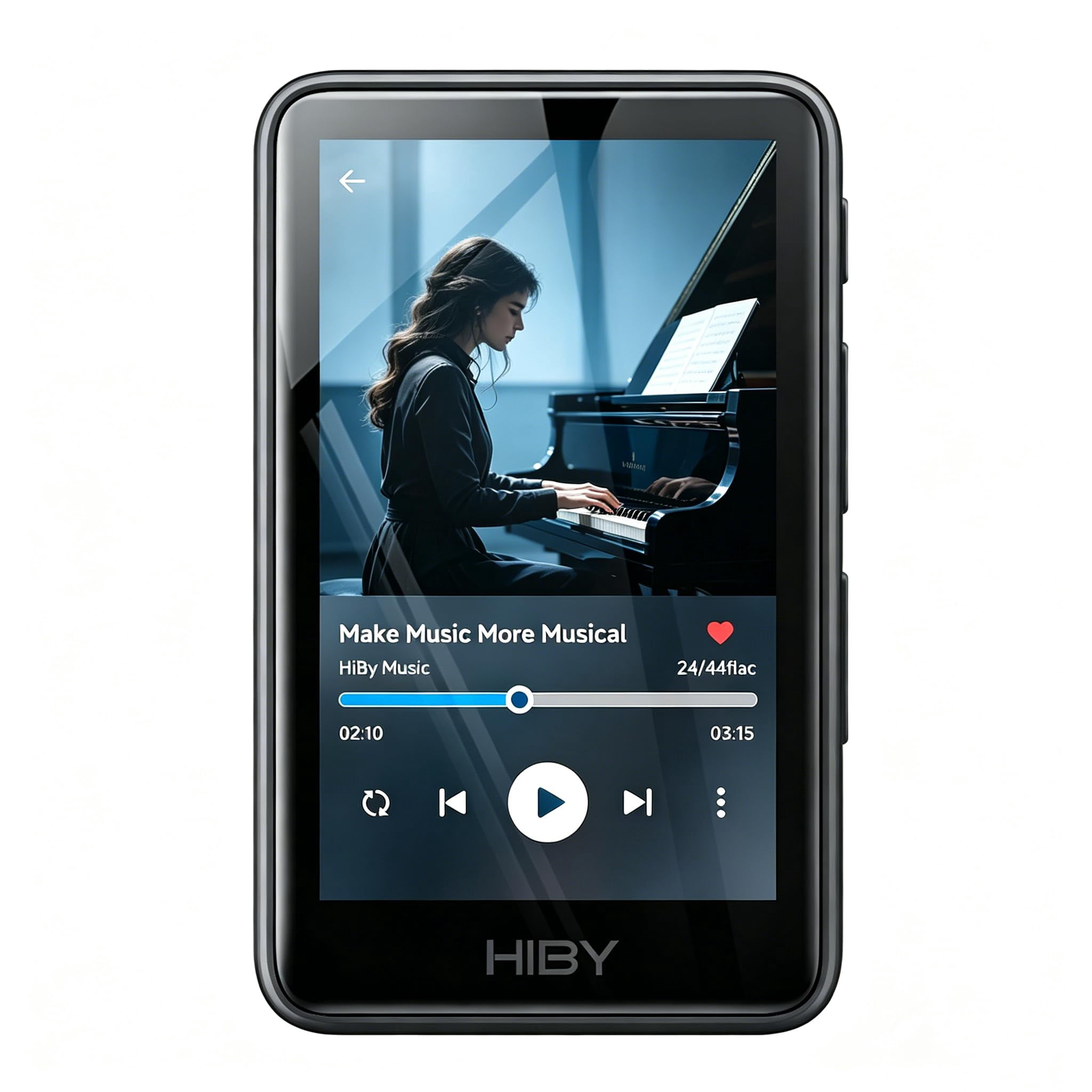 Reproductor MP3 HiBy R1 con Bluetooth y audio Hi-Res, pantalla táctil de 3"