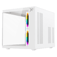 thumbnail image 2 of Gabinete XTREME PC GAMING Crystal Core Mini Torre 3 Fan ARGB 600W Blanco CDXT3700WT, 2 of 5