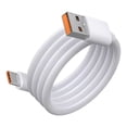 thumbnail image 3 of Cable tipo C de 66 W, cable de datos de 6 A, carga rápida, puerto naranja elástico. Longitud 2M, 3 of 8