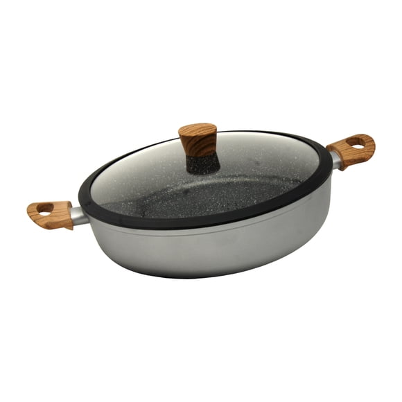 Arrocera Westinghouse Antiadherente De Mármol Gris Madera 28cm