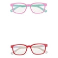 thumbnail image 1 of Paquete de 2 Gafas de Bloqueo de lámpara de color azul para Niños, Antifatiga Ocular Y Protección UV, Gafas de Teléfono para Juegos de Ordenador para Niños Y Niñas, 1 of 5