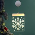 thumbnail image 1 of Luces de hilo de Navidad LED - Faroles de acrílico con 10 LED blancos cálidos para decoración navideña interior, fiesta, boda, árbol y escaparate, 1 of 2