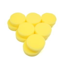 12Pcs Redonda Amarilla En Forma de Depilación con Cera para Pulir Herramienta para Pulir para Coche Vehículo