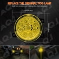 thumbnail image 4 of Par de Luces Antiniebla Redondas LED para Nissan Frontier 2005-2017, 55W 3500K Amber Lámparas Amarillas Todoterreno Parachoques Delantero Negro Luces Antiniebla LED, 4 of 11