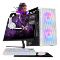 thumbnail image 1 of Computadora Escritorio Completa Xtreme PC Gaming AMD Radeon Vega 11 Ryzen 5 3400G 16GB SSD 1TB Monitor 23.8 75Hz WIFI White gaming ligero, oficina, estudio y hogar, 1 of 6