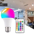 thumbnail image 3 of Bombilla LED E26 E27 RGB Sunnimix Foco de Cambio de 16 Colores 60X120MM 5W, 3 of 8