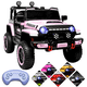 thumbnail image 1 of Camioneta eléctrica Montable para niños JOYKOO Control remoto Luz 12v Rosa Claro, 1 of 7