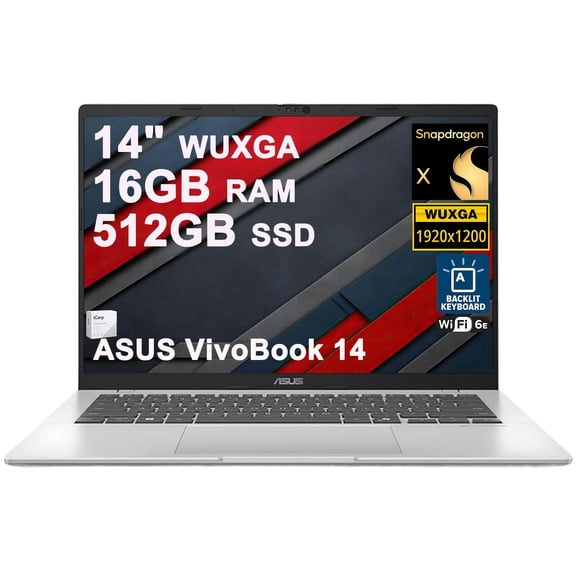 Notebook ASUS VivoBook 14 14 Pulgadas Snapdragon 16GB RAM 512GB SSD Windows 11