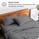 thumbnail image 3 of Juego de Fundas de Almohada Bare Home Colección Premium 1800 Doble Cepillado Ultra Suave Tamaño Estándar Gris 2 Unidades, 3 of 7