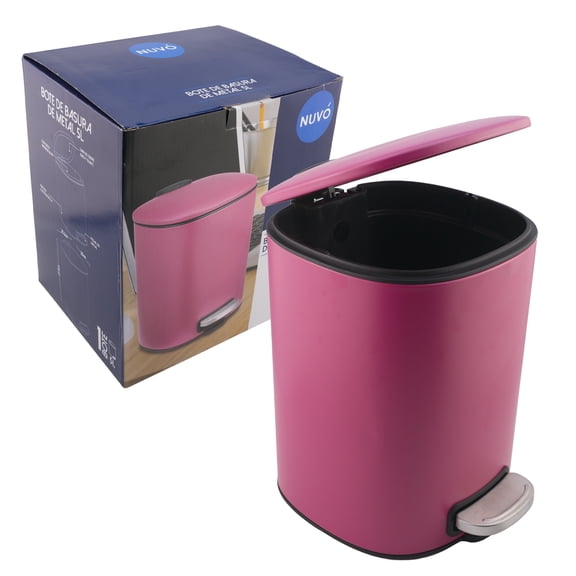 Bote de Basura Ambient 21 Metal con Pedal Ladrillo 5 Lts 27,5 cm