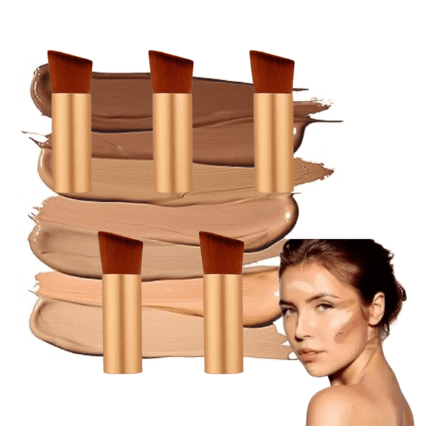 5 Brochas Para Base Maquillaje Profesional Chicas Suave