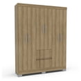 thumbnail image 1 of Ropero Closet 6 puertas y 2 cajones Color Miel Mobi, 1 of 6