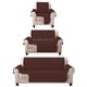 thumbnail image 1 of Juego de Protector Cubre Sala Doble Vista Capitonado, Incluye: Protector de Sofá, Love Seat y Sillón Individual CAFÉ BEIGE, 1 of 1