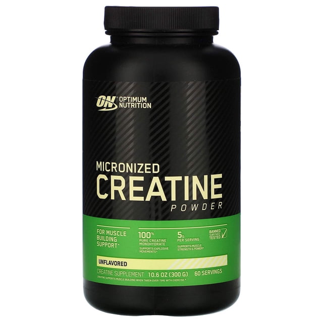 Optimum Nutrition Creatine Powder 300 gr. OPTIMUM NUTRITION MICRONIZED ,60 SERVICIOS