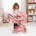 thumbnail image 2 of Cochecito de Muñeca Bayer Xeo 2 en 1 Coral Rosa Floral, 2 of 6
