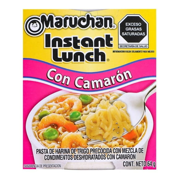 Sopa instantánea Maruchan Instant Lunch con camarón 64 g
