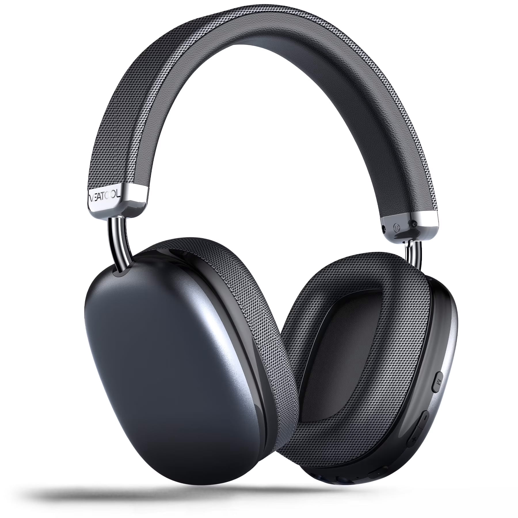 Auriculares inalámbricos. Cancelación activa del ruido, modo transparente, audio espacial, auriculares Bluetooth con cómodas almohadillas de proteína, 24 horas de autonomía para viajar/trabajar,Negro