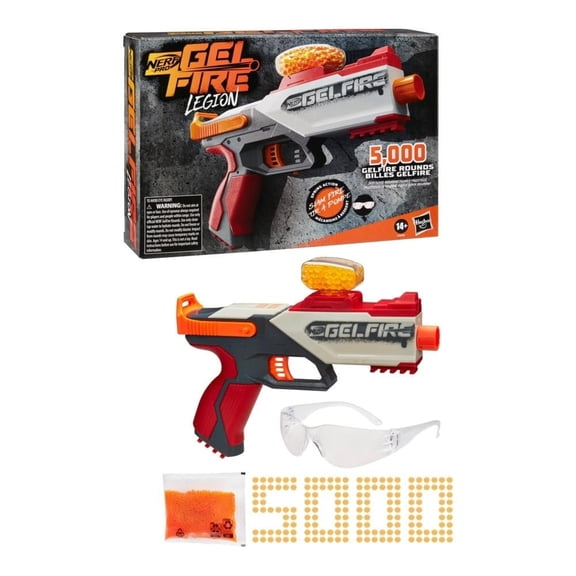 Lanzadores Hasbro Nerf Pro Gelfire Legion, con sistema de resorte, lentes de protección, a partir de 14 años