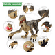 thumbnail image 3 of Dinosaurio Jurásico Velociraptor Control Remoto Juguete Niño, Color Marrón, 3 of 5