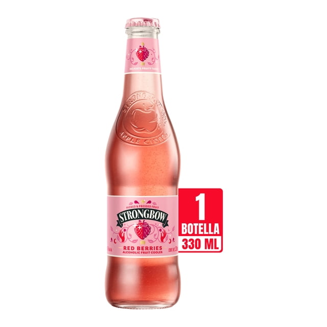 Bebida alcohólica Strongbow de manzana sabor a frutos rojos 330 ml