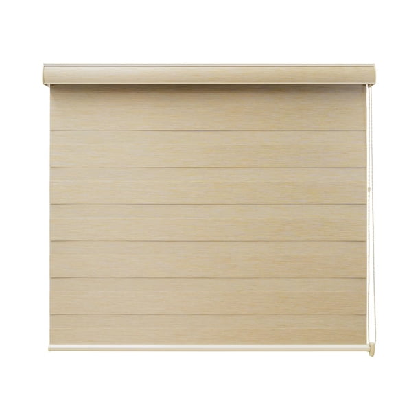 DecoKing | Persiana para Ventana Duo Dimout Enrollable Horizontal 120cm ancho x 180cm alto Golden