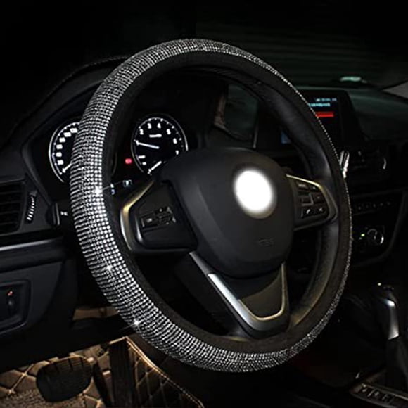 Funda de volante de cristal, funda de volante de coche, funda de volante de diamante, protector de volante, verdadera excelencia
