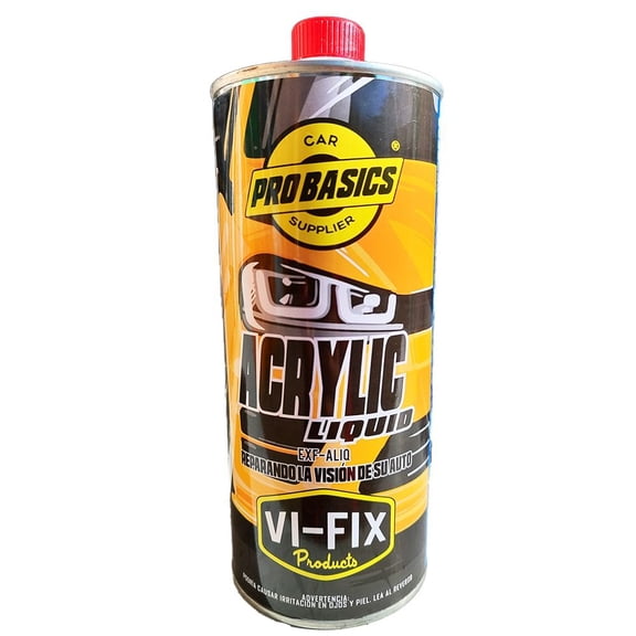 Acrylic Liquid Probasics Polimero Liquido Alta Resistencia Vaporizador de Faros 1 Litro