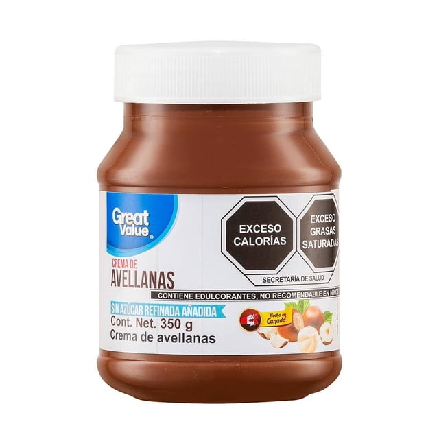 Crema de avellana Great Value con maltitol 350 g