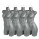 thumbnail image 1 of Atmos Homeware Maniquí de Dama | Exhibidor de Mujer 3/4 de Plástico de Alta Resistencia con Aro Metálico | Cuerpo Femenino para Ropa y Accesorios | Paquete de 4 Piezas color Gris, 1 of 5