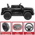thumbnail image 4 of Camioneta Eléctrica Montable para Niños 12V Control Remoto Bluetooth Luces Sonidos Apta desde 3 Años - Negro, 4 of 7
