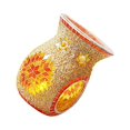thumbnail image 1 of Advancent Quemador de cera aromática, quemador de aceite de vidrio brillante, atmósfera única hecha a mano, difusor de fragancia ligero, Iluminación y accesorios Naranja, 1 of 6