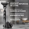 thumbnail image 2 of Cartucho de Rastrillo Gillette Mach3 Carbono con Carbón Activado y 3 Hojas, 4 pzas, 2 of 5