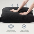 thumbnail image 4 of Silla de Metal Zinus Ada con Cojines de Memory Foam Color Negro, 4 of 6