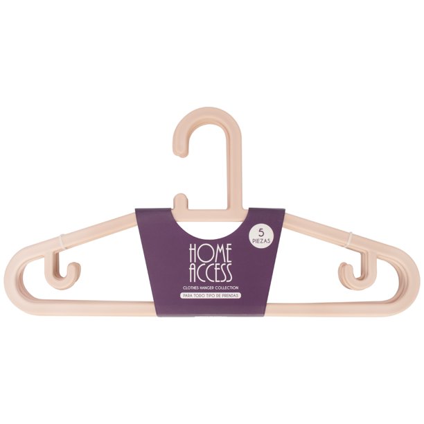Set De Ganchos Para Ropa Rosas 5 Pzas