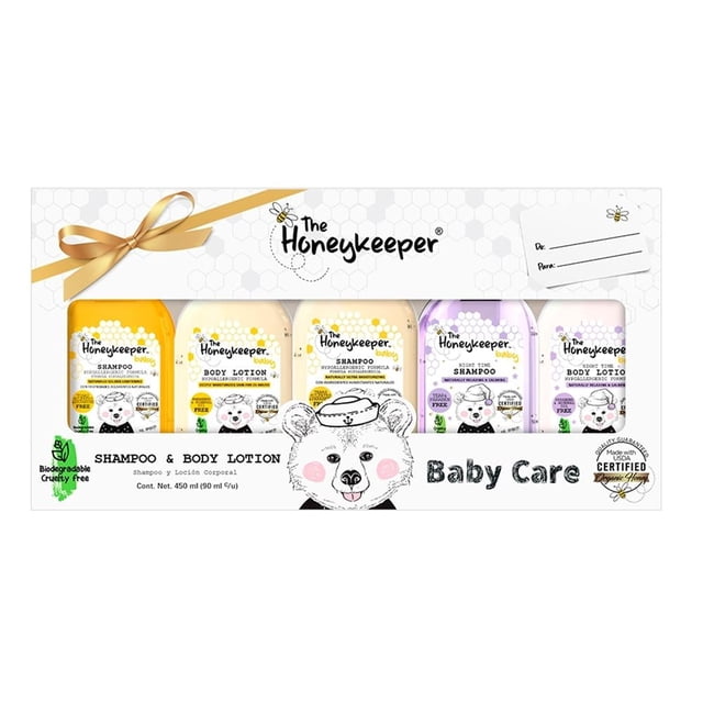 Kit de regalo para bebé The Honeykeeper shampoo y loción corporal 450 ml