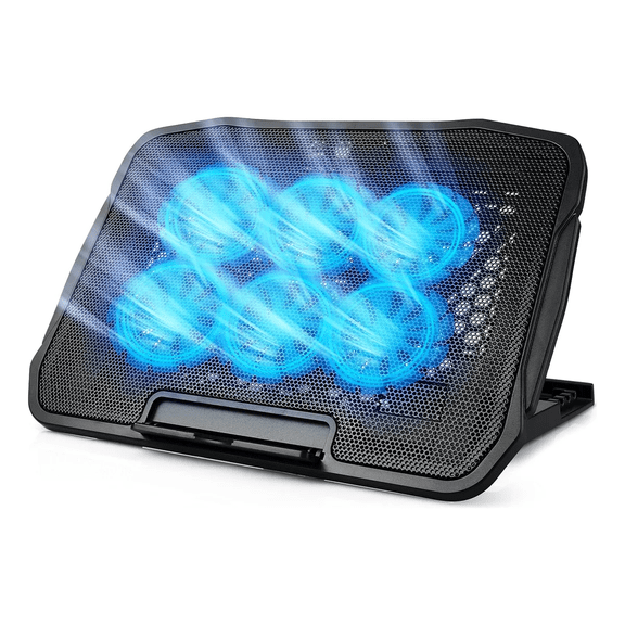 Base Enfriadora Para Laptop Con 6 Ventiladores De Computador Xtellar negro